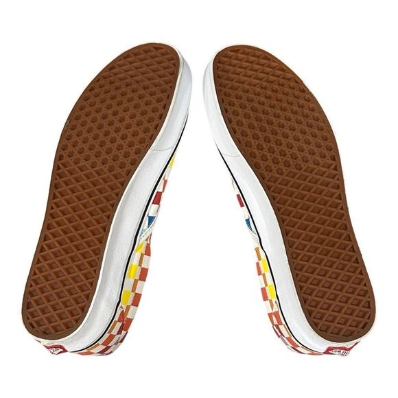 Vans Colorful Checkerboard Slip-Ons - Picture 6 of 11